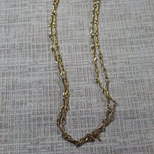 Monet Long Gold-toned Chain Necklace